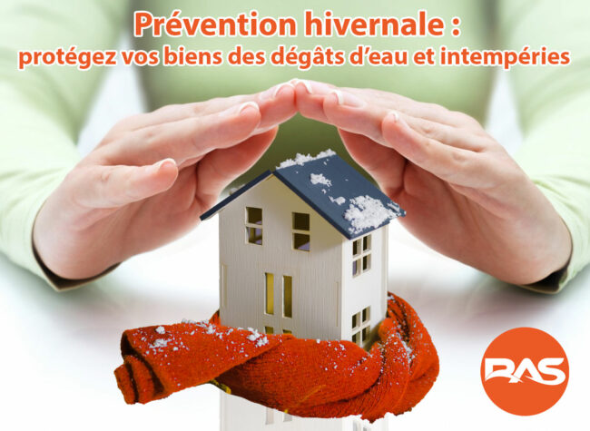 Prévention hivernale des habitations contre les dégâts des eaux.Designed by Freepik
